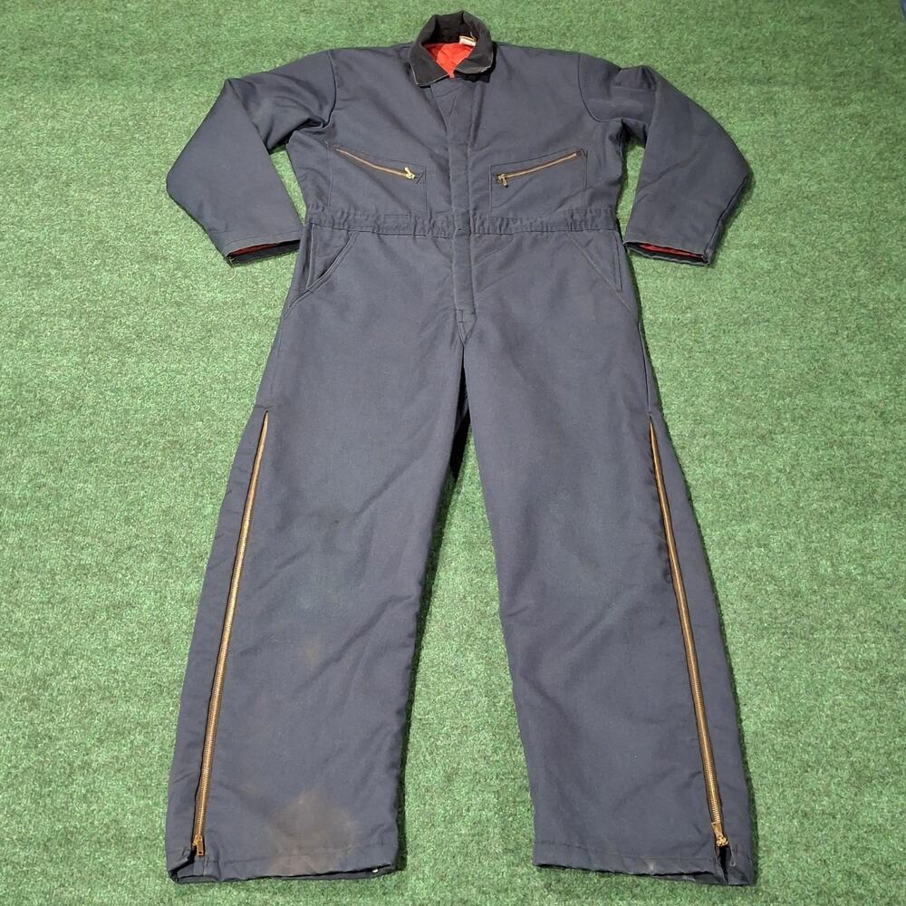 Vintage Big Ben Coveralls Mens 44 M / R Blue Mechanic Jumpsuit 60s Made in USA